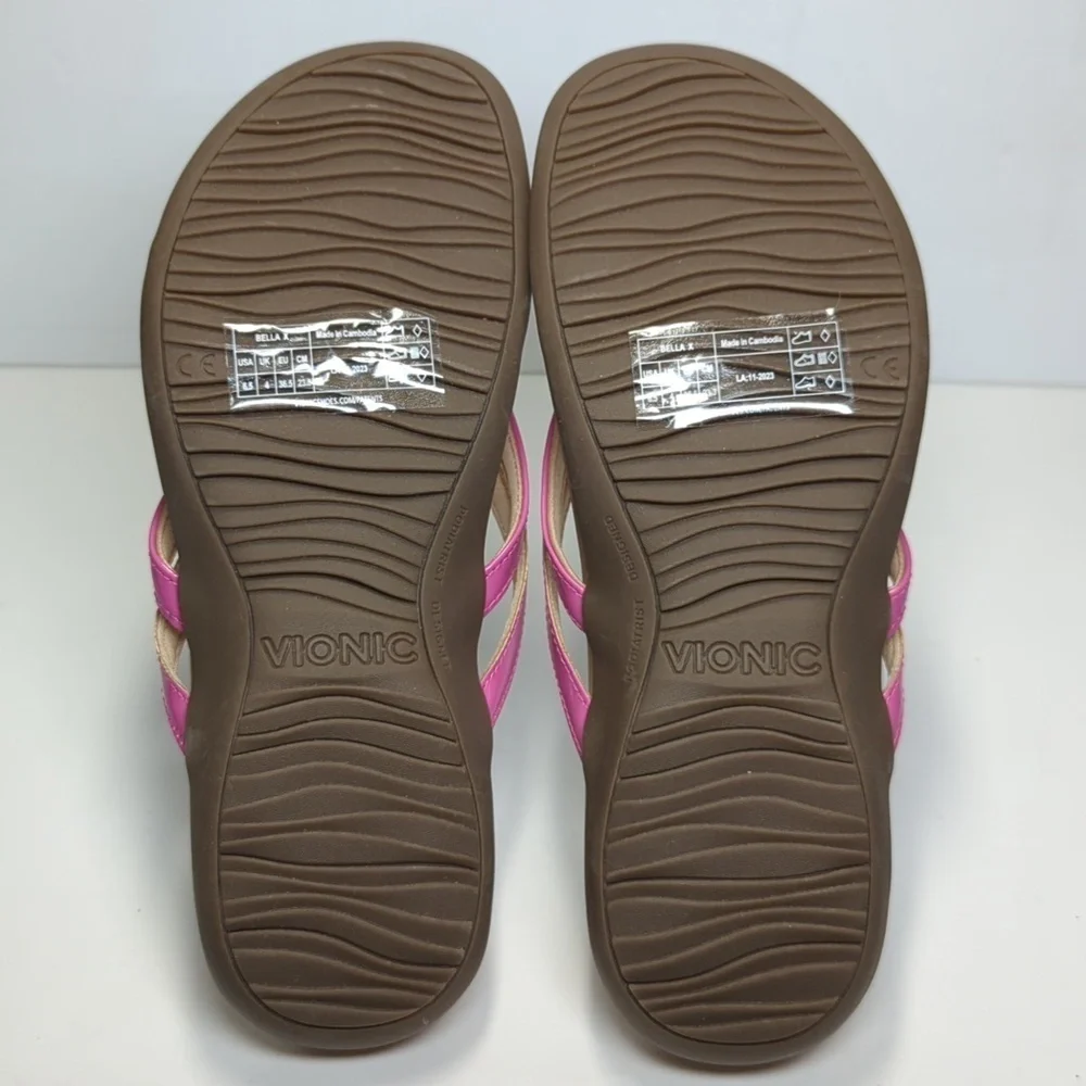 NWOT Vionic Bella X anniversary orthotic thong sandals women's size 6.5 EU 36.5 - Picture 7 of 14
